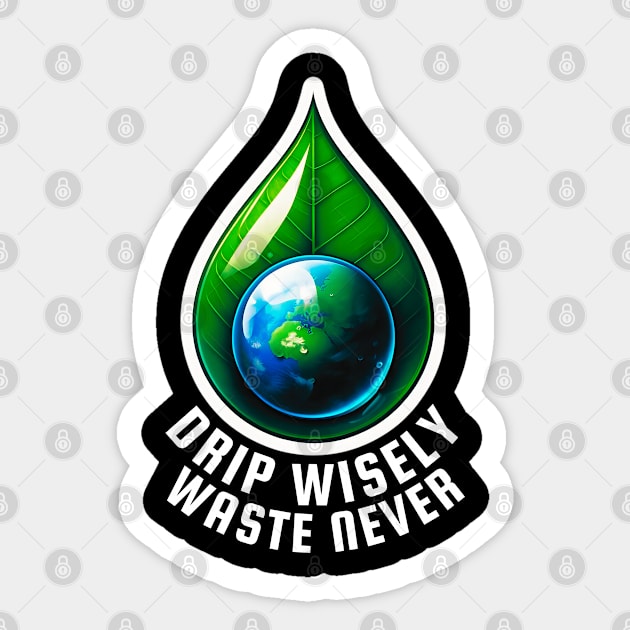 Conserve Water, Preserve Lif Essential Sticker by TaansCreation 